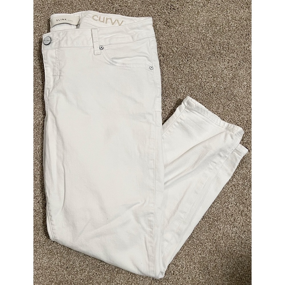 Slink Curvy White Jeans Size 14.